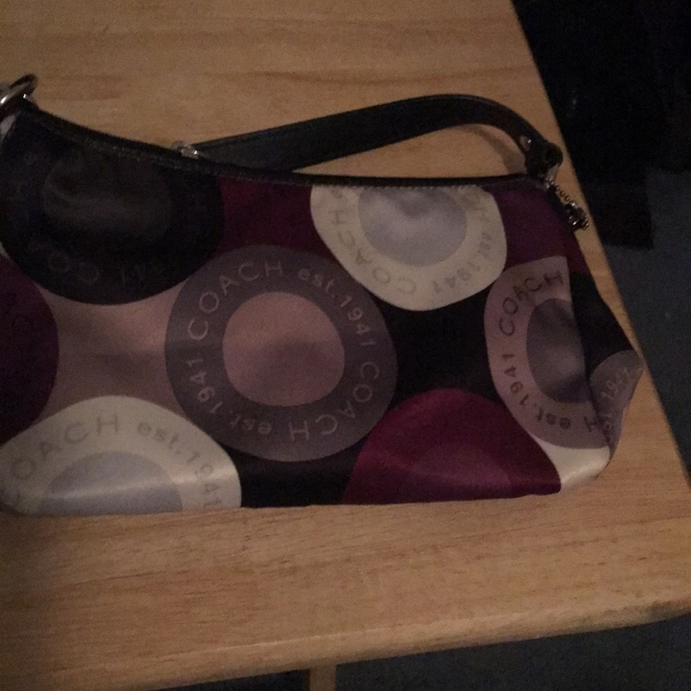 Coach mini bag scarf print.